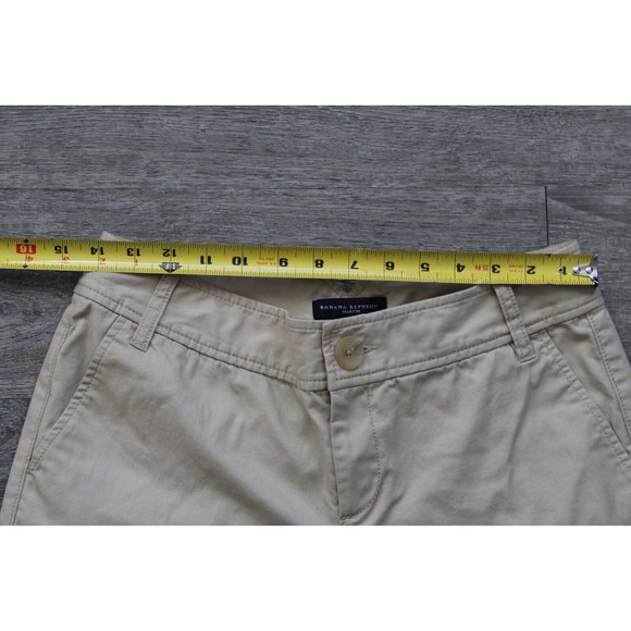 Banana Republic Martin Women Pants Stretch Bootcut Size 4 Khaki Pockets - Picture 6 of 6